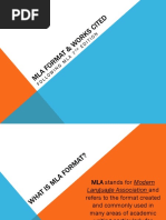 mla format   works cited presentation