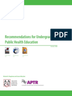 Recommendations for Undergraduate Public Health Education