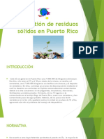 La Gestión de Residuos Sólidos en Puerto Rico