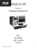 Download MAKALAH KOMPONEN PC by nur abdillah SN30868212 doc pdf