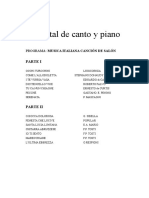 Recital de Canto y Piano YOLANDA & TOLO