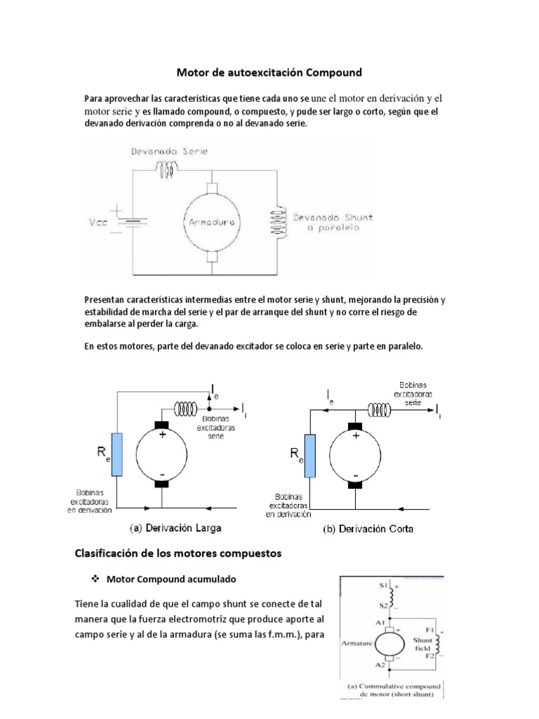 Características del Motor Compound | PDF | Corriente eléctrica ...