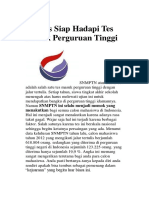 10 Tips Siap Hadapi Tes Masuk Perguruan