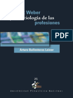 Sociología de Las Profesiones - Ballesteros PDF