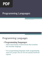 Programming Language Comp Sci