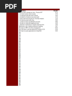 B&E Matrix - Template