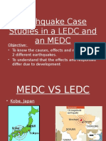 Earthquake Case Studies in A Ledc Medc