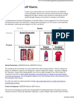 Coca-Cola - Ansoff Matrix - The Marketing Agenda PDF