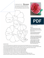 Papiroflexia Facil Rosa de Papel