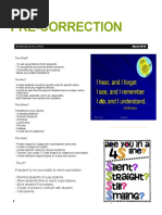 precorrection