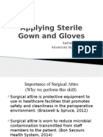 Applying Sterile Gloves