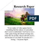 Coverpageresearch Paper