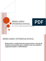 Mercadeo Internacional: Lic. Victor Andree Revilla Fernandez