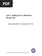 Lab 2: Adding Ip To A Hardware Design Lab: Targeting Microblaze™ On The Spartan™-3E Kit