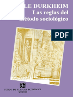 Durkheim - Las Reglas Del Método Sociológico FCE