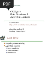 CSCE 3110 Data Structures & Algorithm Analysis: Rada Mihalcea