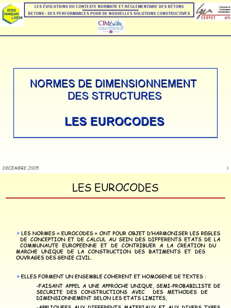 Normes Dimensionnement | PDF | Directive (Union européenne) | Ingénierie