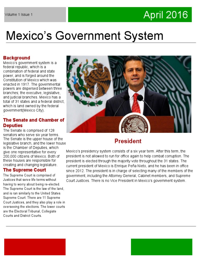 Mexico's Federal Republic Explained | PDF