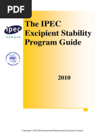 The Ipec Excipient Stability Program Guide