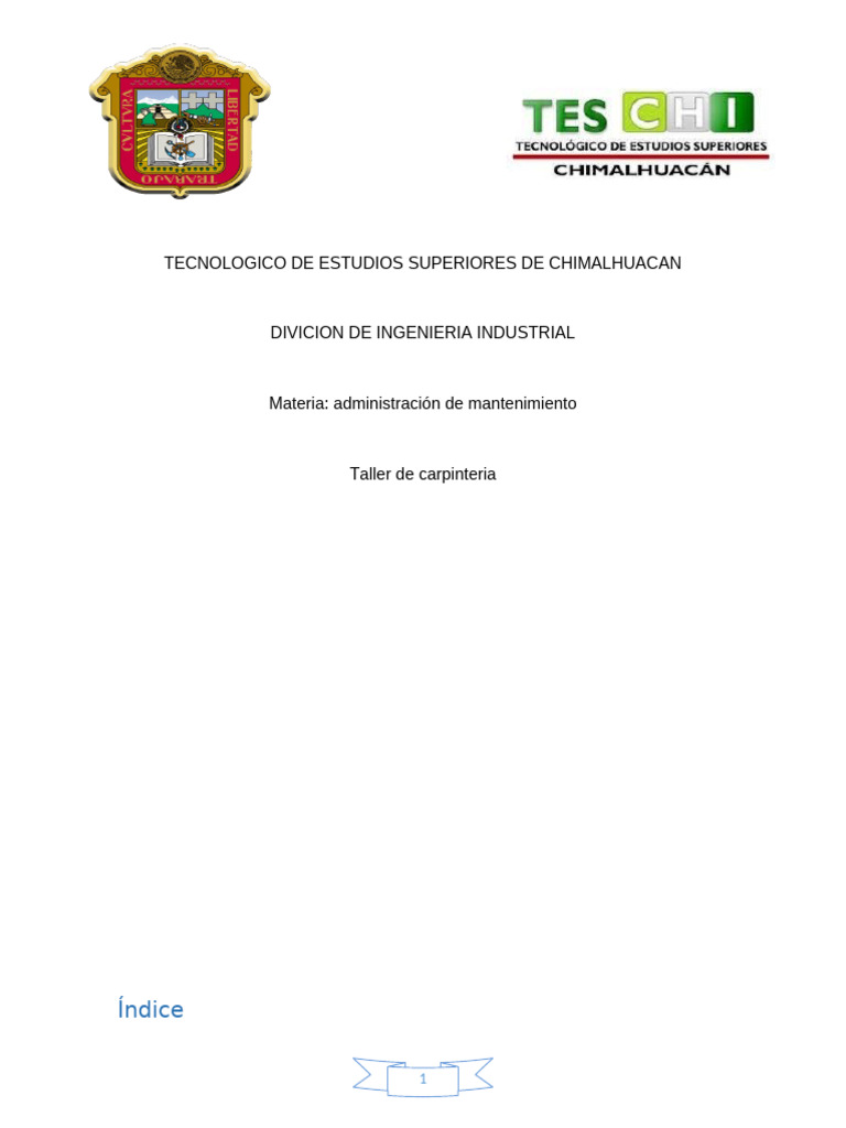 Taller de Carpinteria | PDF | Perforar | Herramientas, image size:768x1024