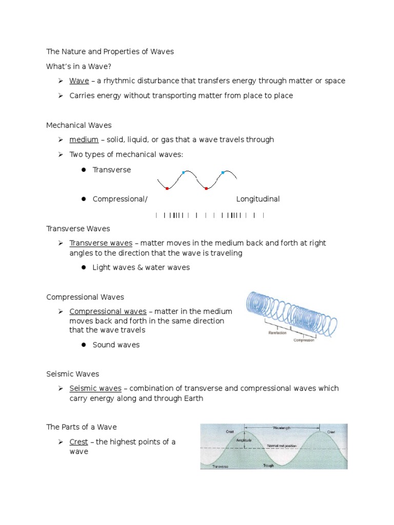 Understanding Wave Properties and Types | PDF | Wavelength | Waves