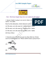 IMO Class 4 Sample Paper