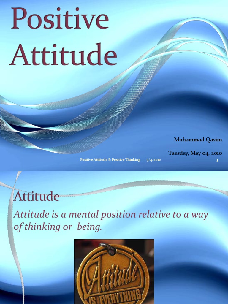 Positive Attitude PPT Optimism Attitude (Psychology)