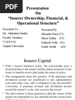 Insurer Ownership, Financial & Operational Structure