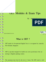OET Modules & Exam Tips