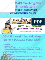 DBM 381 MART Teaching Effectively Dbm381martdotcom