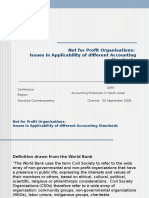 Not For Profit Organisations: Issues in Applicability of Different Accounting Standards