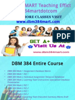 DBM 384 MART Teaching Effectively Dbm384martdotcom