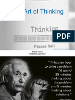 The Art of Thinking - Rajnish Kumar