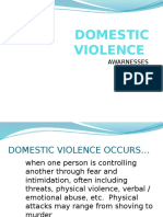 Domestic Violence: Awarnesses