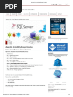 AlwaysOn Availability Groups Creation