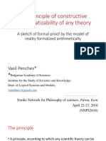The principle of constructive mathematizability of any theory