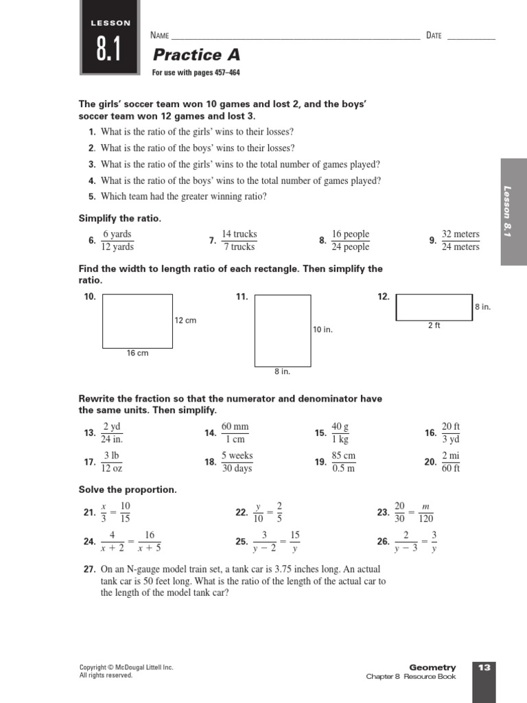 Geometry Chapter 8 Worksheets Triangle Euclid
