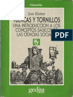 Elster Tuercas y Tornillos Una Introduccion a Los Conceptos Basicos de Las Ciencias Sociales [100691]