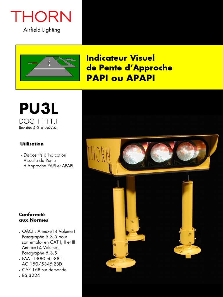 1111 F 04 - Pu3l Papi Thorn | PDF | Piste (aérodrome) | Vis fixation