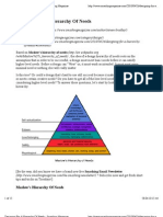 Designing For A Hierarchy of Needs