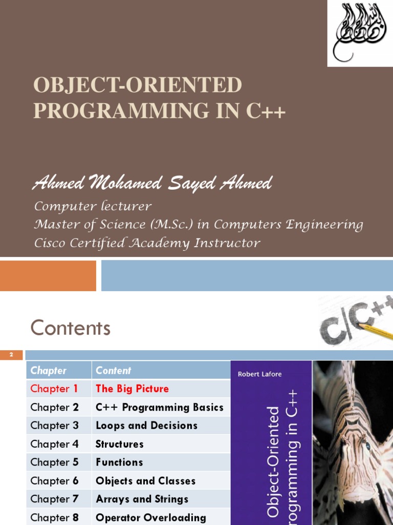 C++ - Chapter 1 - The Big Picture | PDF | Object Oriented Programming | C++