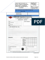 For-T-009 Formato para Informe de Avance Diario de Inspección