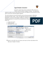 Cognos - PDF Page Breaks Solution
