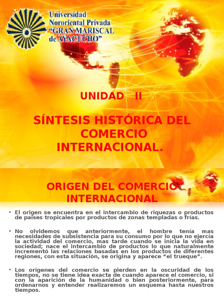 Orígenes del Comercio Internacional | PDF | Comercio | El comercio ...