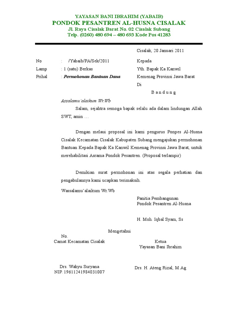 Surat Permohonan Doc - Guru Paud