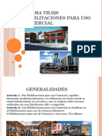 NORMA TH.020HABILITACIONES PARA USO COMERCIAL 