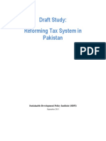 Draft Study- Reforming Tax System in Pakistan