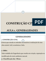 Const. Civil I. Aula 1. I ntroduÃƒÂ ÃƒÂ o Generalidades PDF