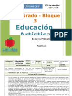 Plan 2do Grado - Bloque 3 Educación Artística.doc