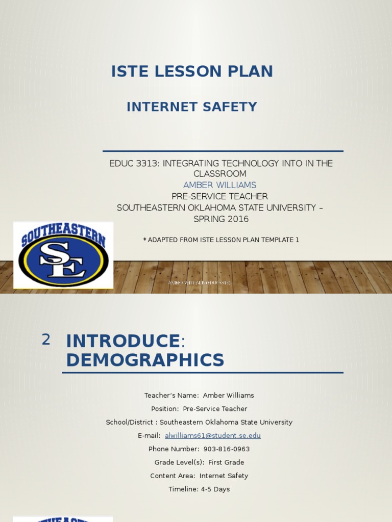Internet Safety Lesson Plan for Kids | PDF | Lesson Plan | Educational ...